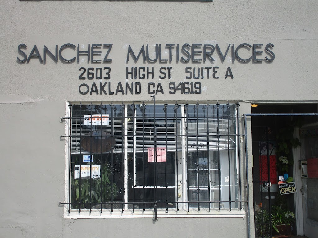 Sanchezs Multi-Services | 2603 High St suite a, Oakland, CA 94619 | Phone: (510) 575-5467