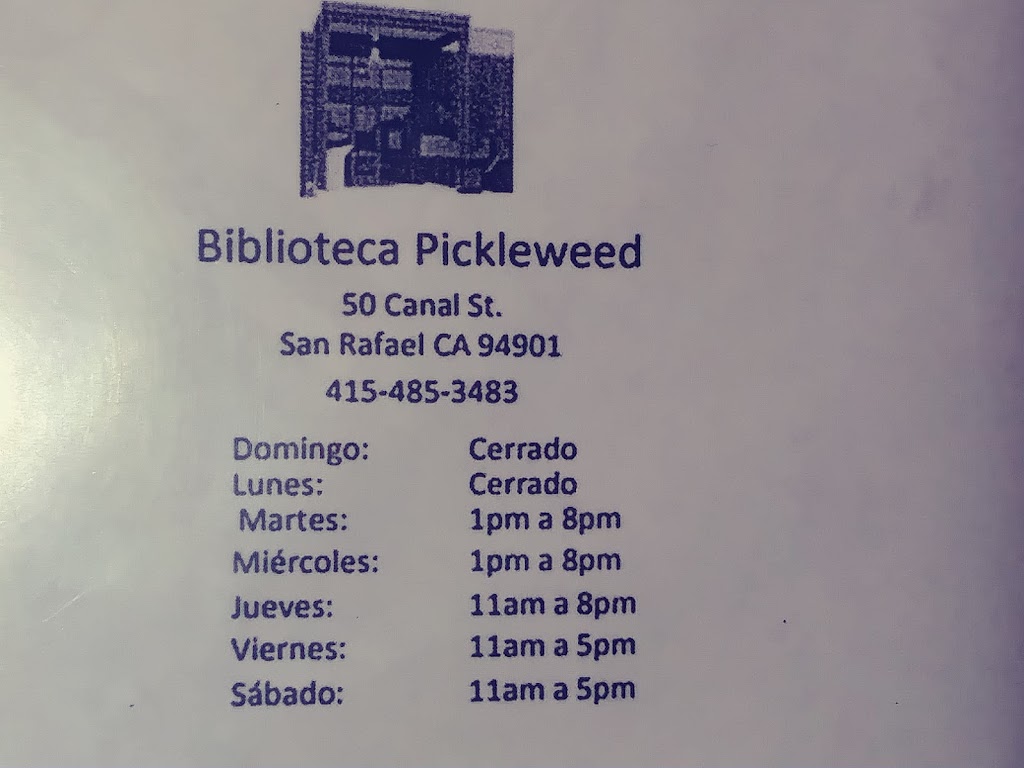Pickleweed Library | 50 Canal St, San Rafael, CA 94901 | Phone: (415) 485-3483