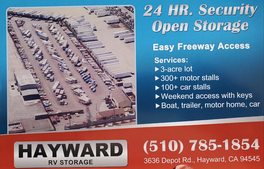 Hayward RV Storage | 3636 Depot Rd, Hayward, CA 94545 | Phone: (510) 785-1854