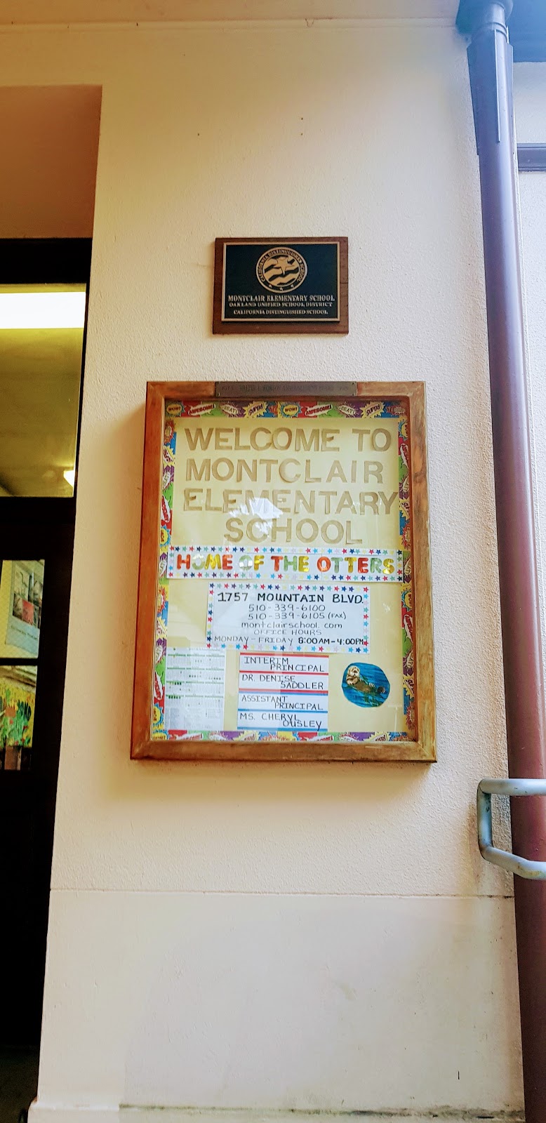 Montclair Elementary School | 1757 Mountain Blvd, Oakland, CA 94611 | Phone: (510) 339-6100