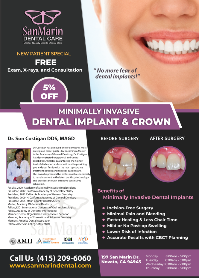 San Marin Dental Care | 197 San Marin Dr, Novato, CA 94945 | Phone: (415) 209-6060