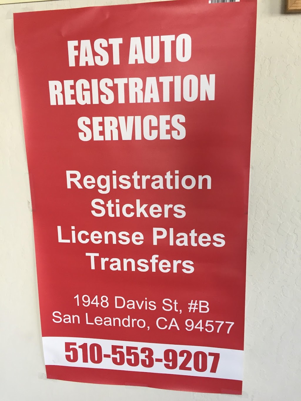 Fast Auto Registration Services | 1948 Davis St B, San Leandro, CA 94577 | Phone: (510) 553-9207