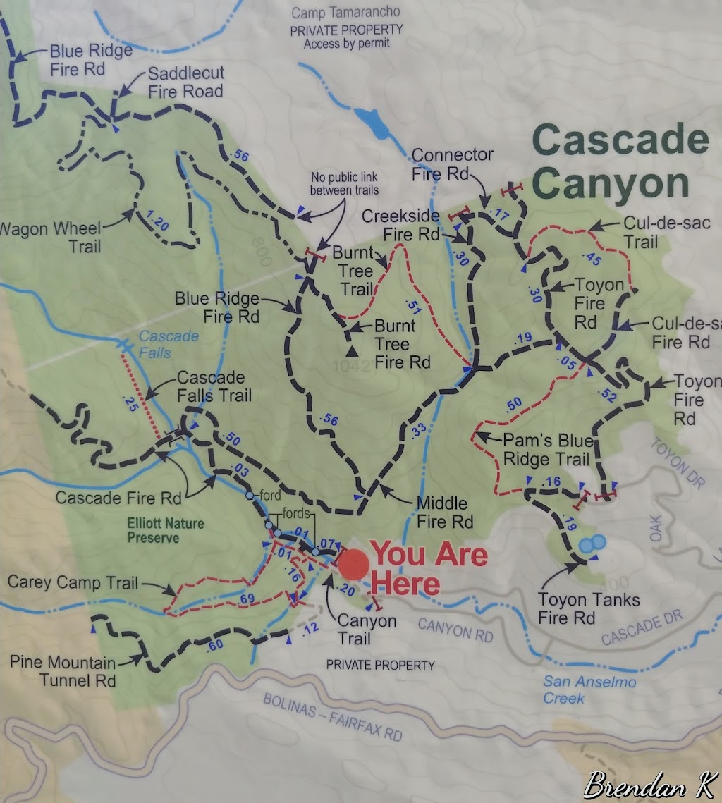 Cascade Canyon Preserve | 26 Oak Rd, Fairfax, CA 94930 | Phone: (415) 473-2816