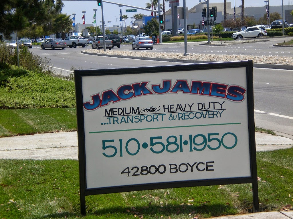 Jack James Tow Service Inc. | 42800 Boyce Rd, Fremont, CA 94538 | Phone: (510) 581-1950
