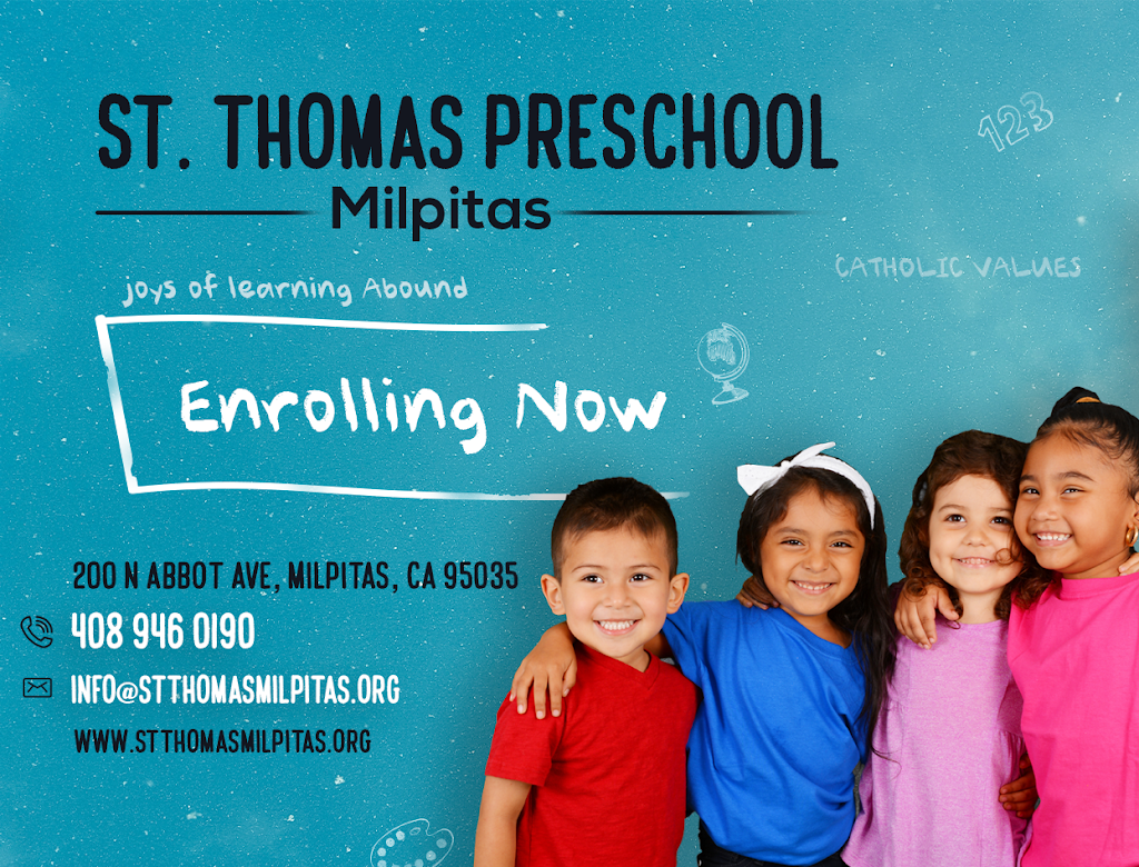 St. Thomas Preschool | 200 N Abbott Ave, Milpitas, CA 95035 | Phone: (408) 946-0190