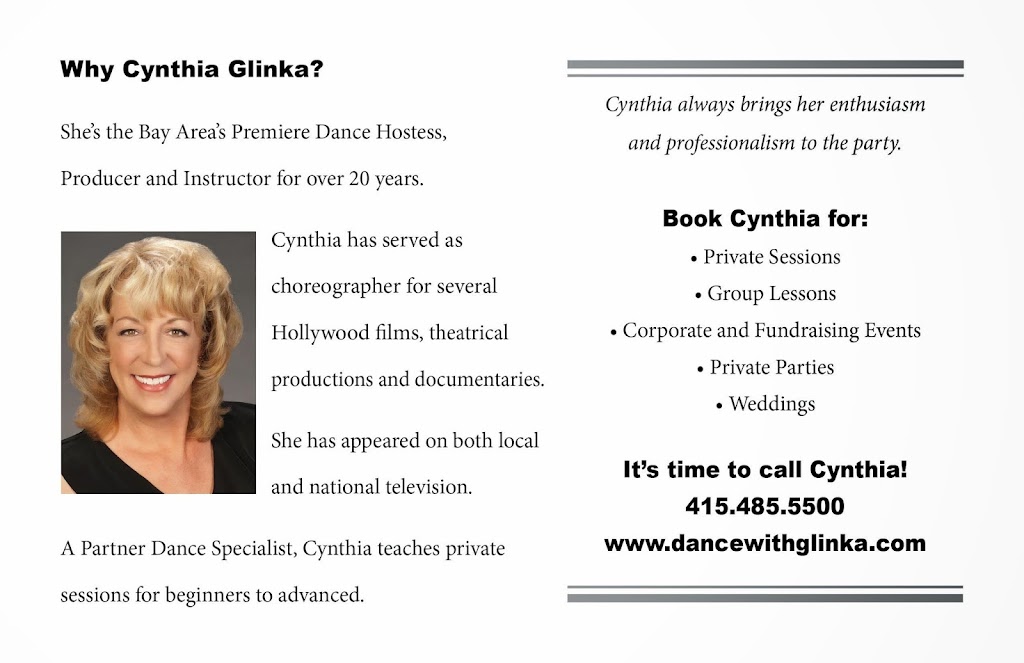 Cynthia Glinka | 247 Shoreline Hwy, Mill Valley, CA 94941 | Phone: (415) 485-5500