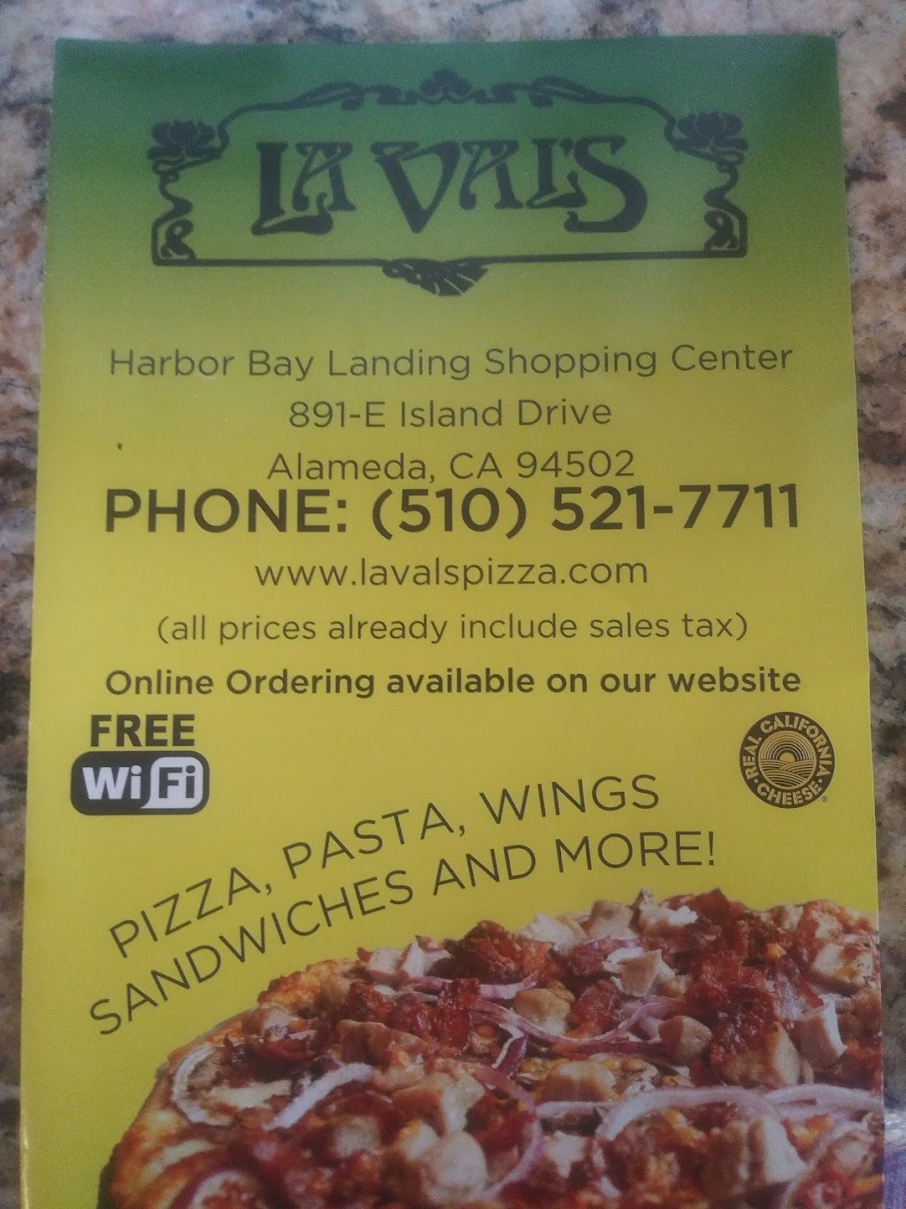 La Vals Pizza | 891 Island Dr Suite E, Alameda, CA 94502 | Phone: (510) 521-7711