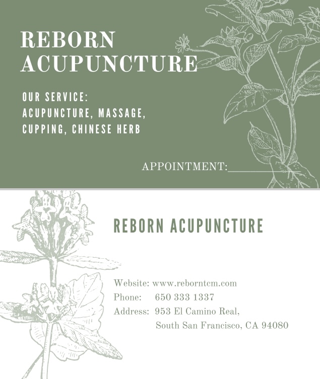 Reborn Acupuncture | 953 El Camino Real, South San Francisco, CA 94080 | Phone: (650) 333-1337
