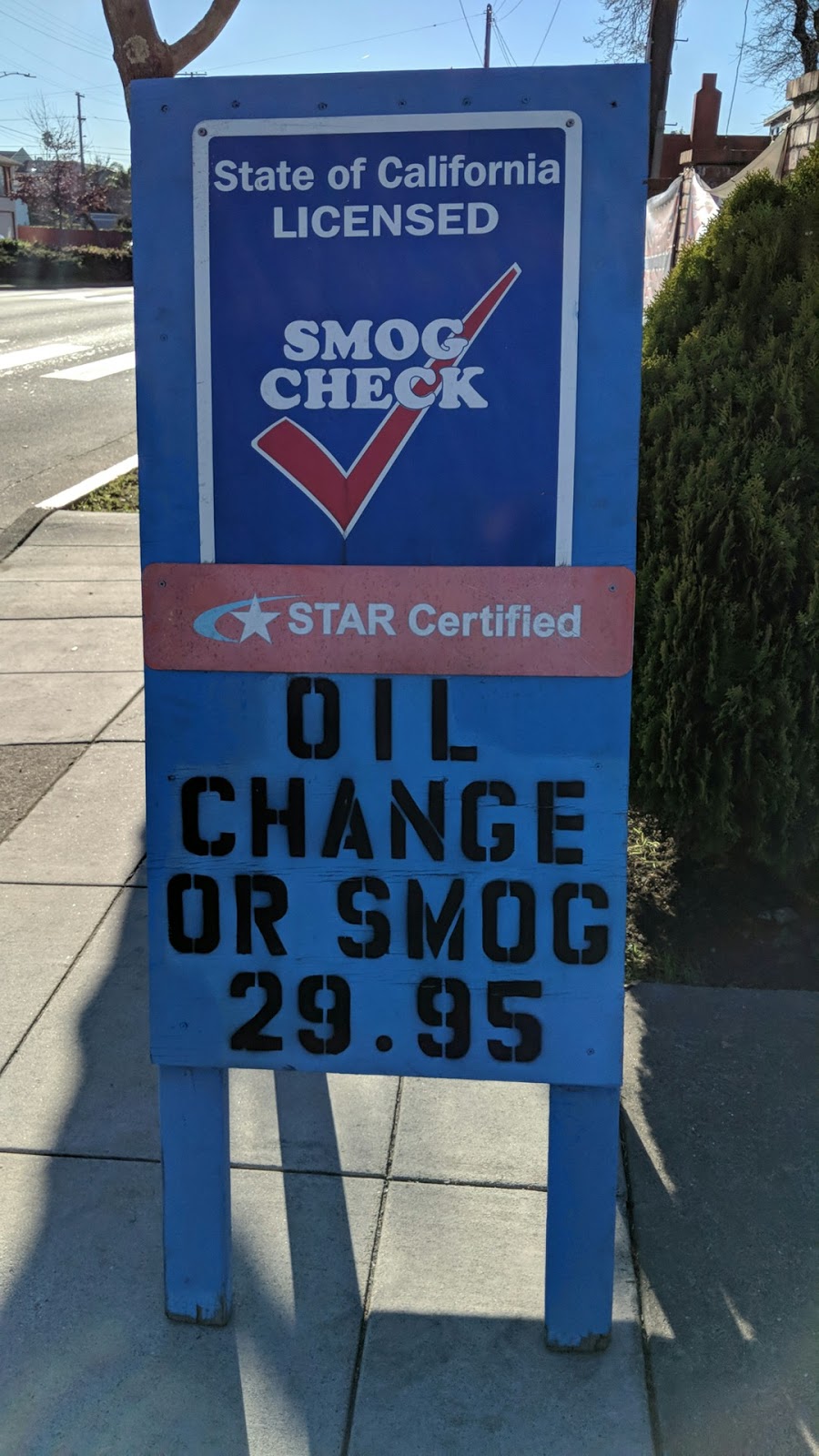 15 Minute Smog Test and Oil Change Repair Station | 2598 Sacramento St, Berkeley, CA 94702 | Phone: (510) 849-1300