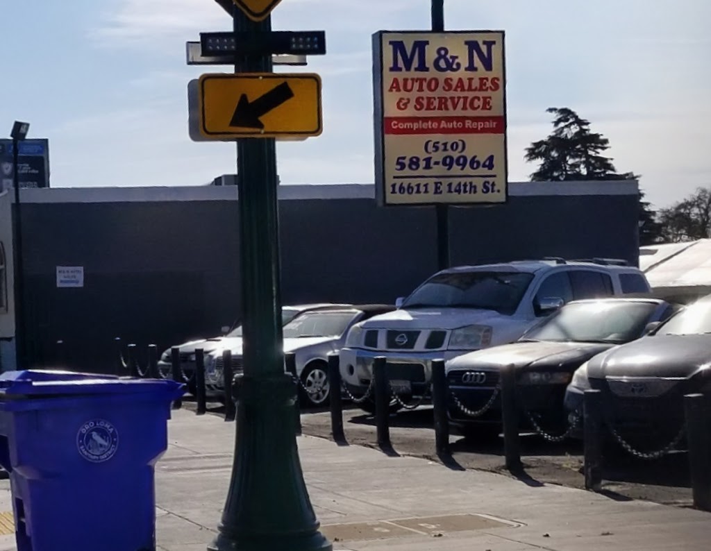 M & N Auto Sales and Service | 16611 E 14th St, San Leandro, CA 94578 | Phone: (510) 581-9964