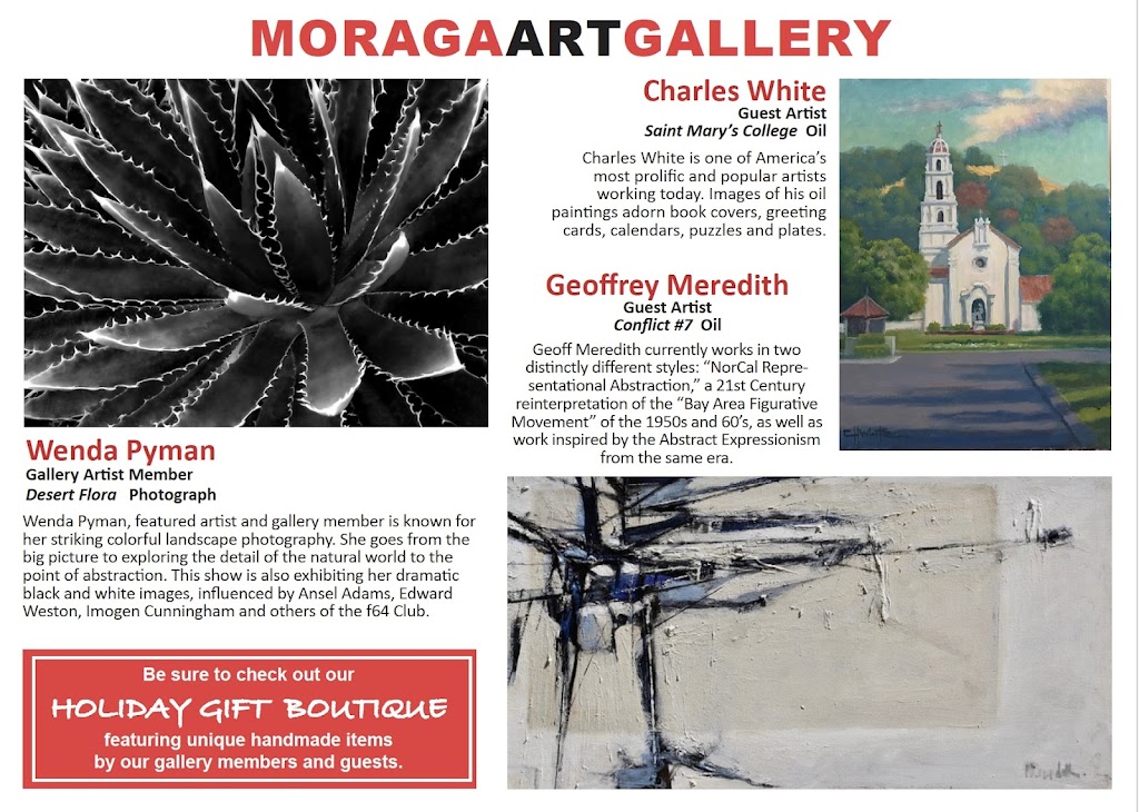 Moraga Art Gallery | 432 Center St, Moraga, CA 94556 | Phone: (925) 376-5407
