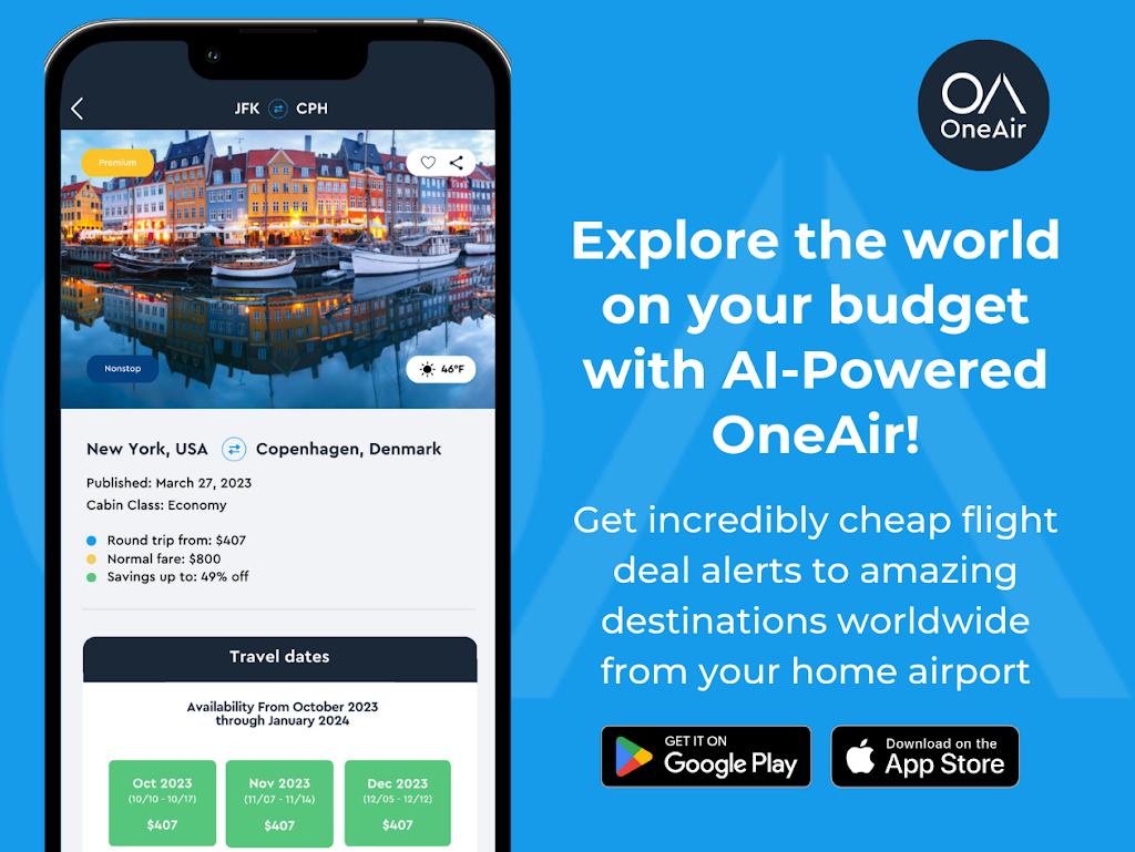 OneAir | Cheap Flights, Deal Alerts, Hotels, Cars & Activities | 34160 Duke Ln, Fremont, CA 94555 | Phone: (415) 707-3944
