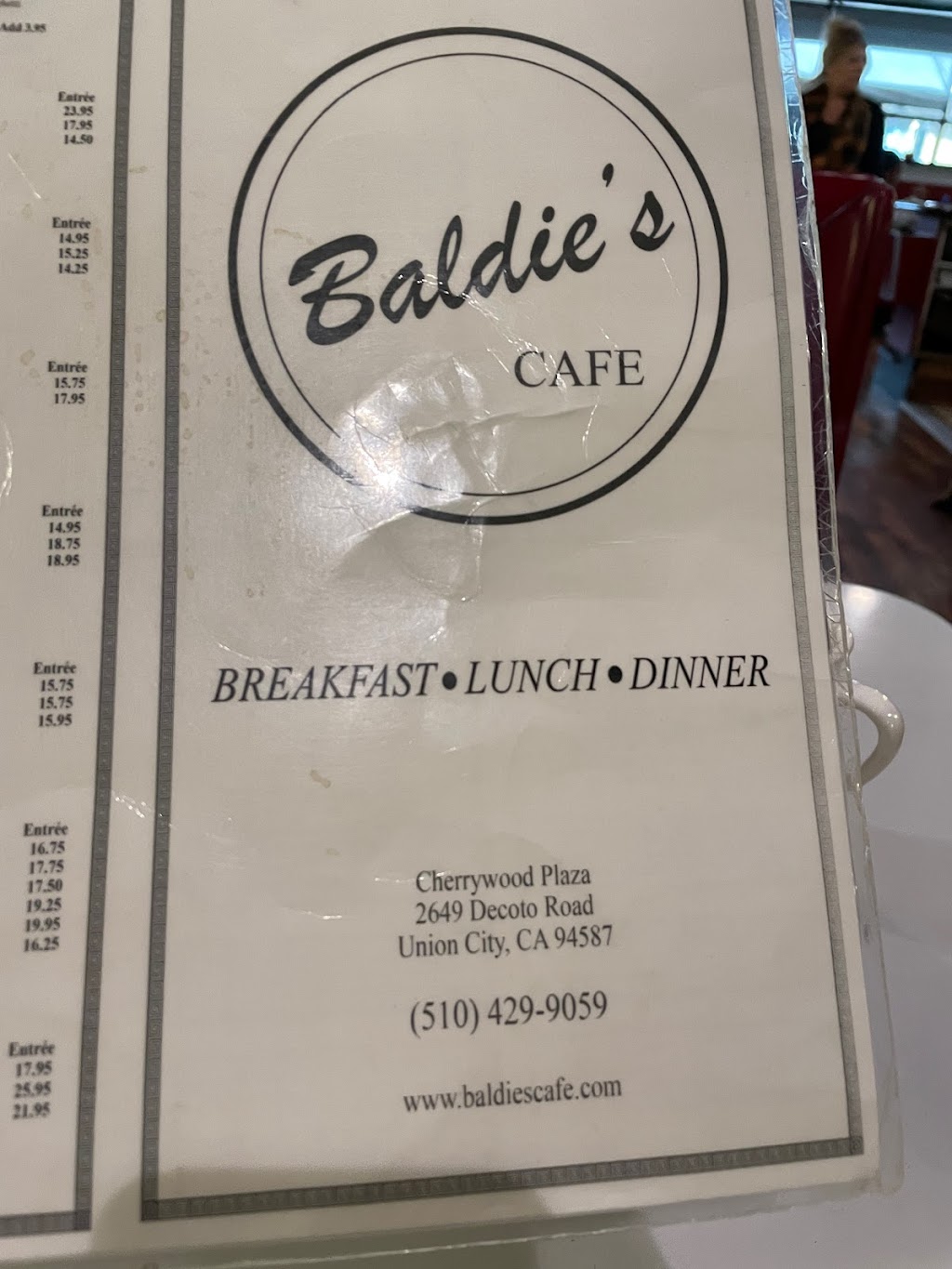 Baldies Cafe | 2649 Decoto Rd, Union City, CA 94587 | Phone: (510) 429-9059