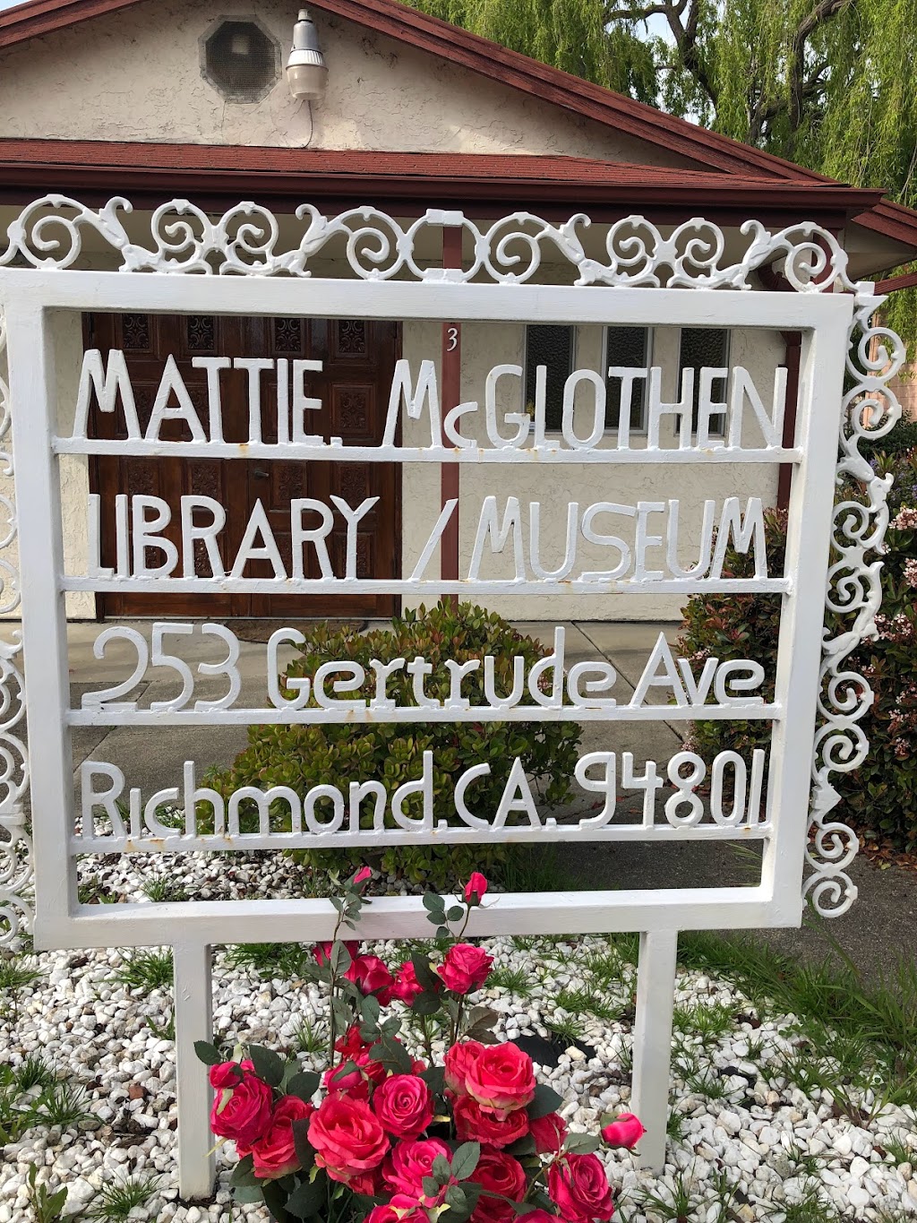 Dr. Mattie McGlothen Library/Museum | 253 Gertrude Ave, Richmond, CA 94801 | Phone: (510) 406-1138