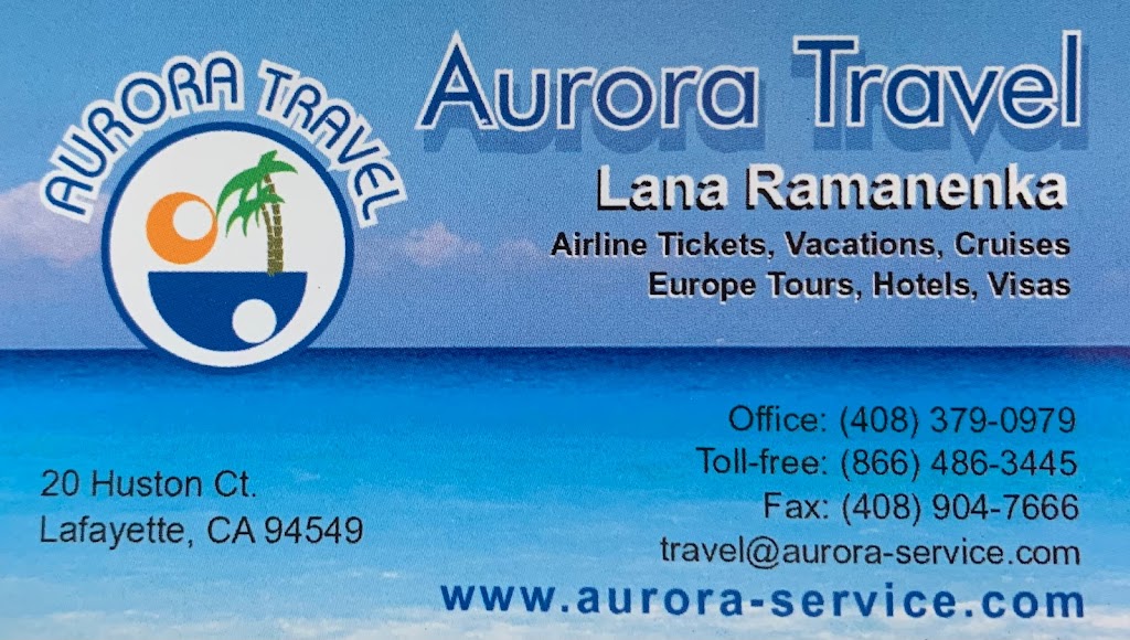 Aurora Travel | 20 Huston Ct, Lafayette, CA 94549 | Phone: (408) 379-0979