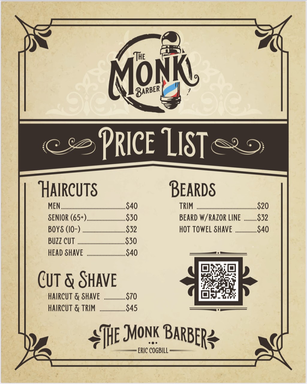 The Monk Barber | 741 Western Ave, Petaluma, CA 94952 | Phone: (707) 280-5623