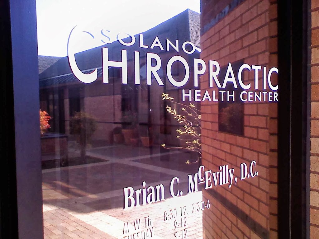 Solano Chiropractic Health Center Brian C McEvilly, DC | 2801 Waterman Blvd, Fairfield, CA 94534 | Phone: (707) 427-1772