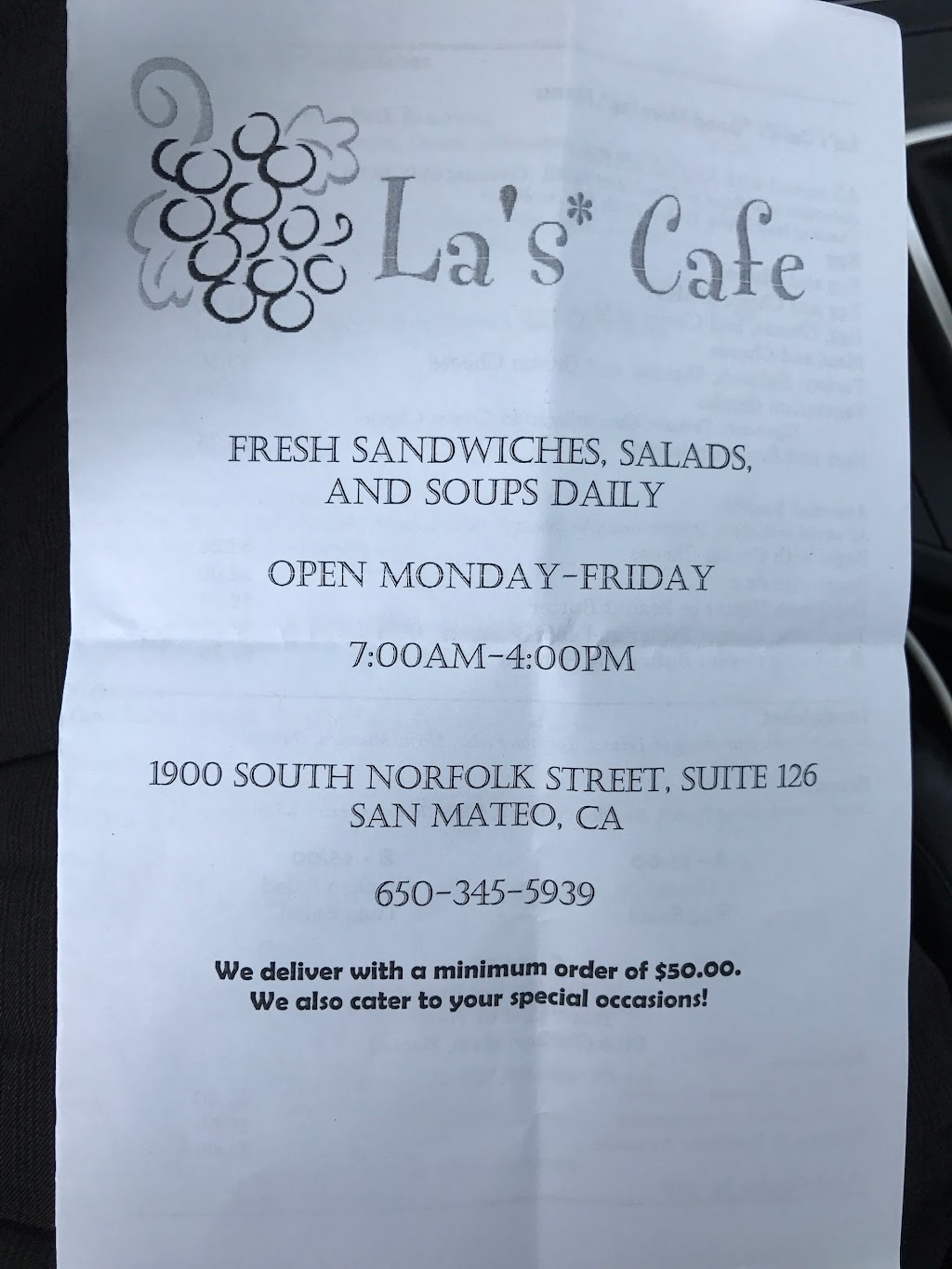 Las Cafe | 1900 S Norfolk St # 126, San Mateo, CA 94403 | Phone: (650) 345-5939