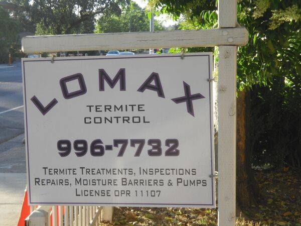 Lomax Termite Control | 289 Clay St, Sonoma, CA 95476 | Phone: (707) 996-7732