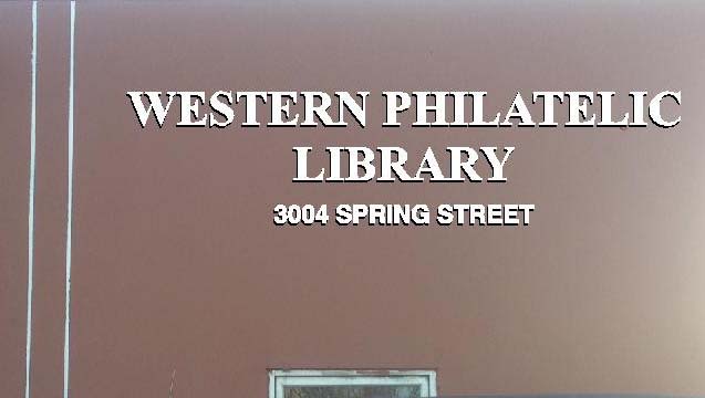 Western Philatelic Library | 3004 Spring St, Redwood City, CA 94063 | Phone: (650) 306-9150