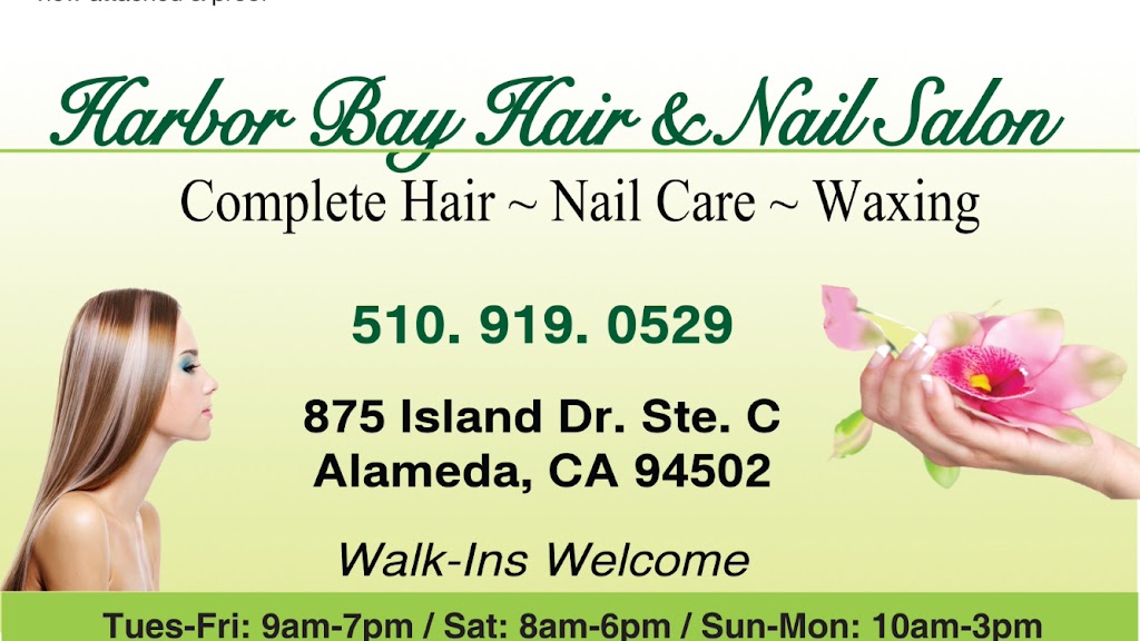 Harbor bay hair & nail salon | 875 Island Dr Suite C, Alameda, CA 94502 | Phone: (510) 919-0529