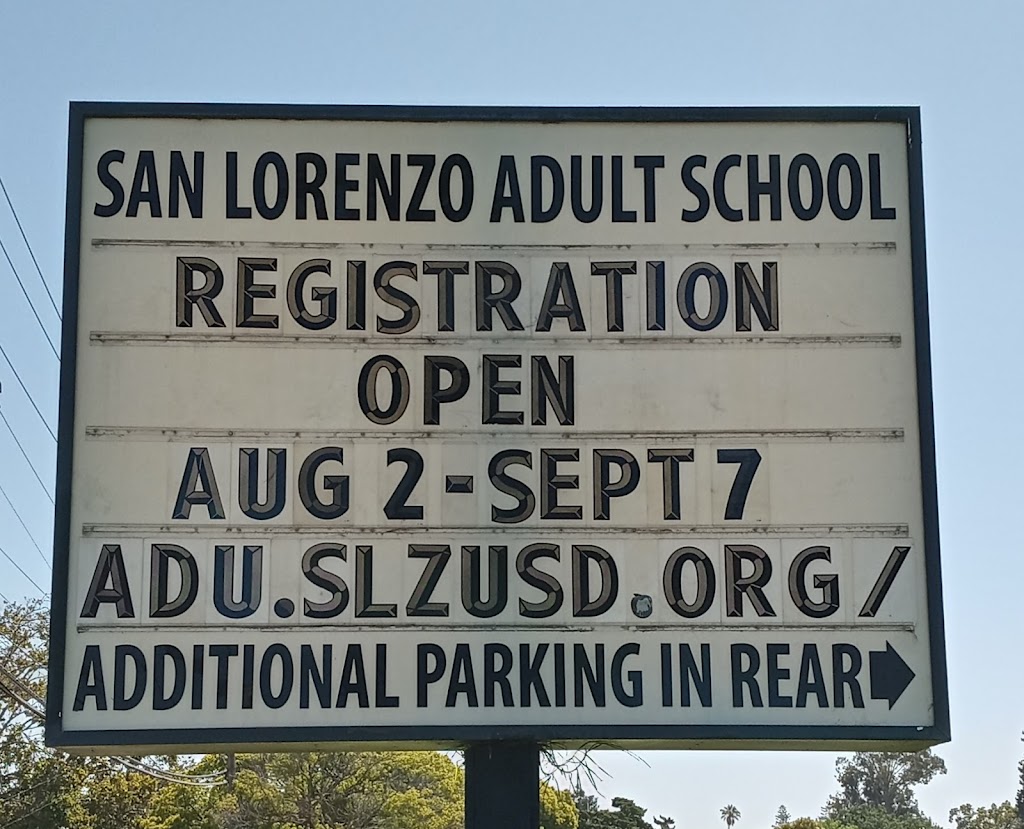 San Lorenzo Adult School | 820 Bockman Rd, San Lorenzo, CA 94580 | Phone: (510) 317-4200