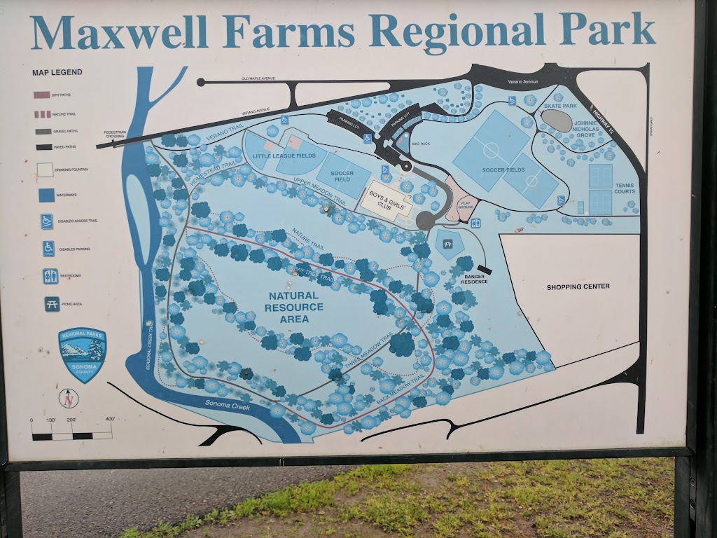 Maxwell Farms Regional Park | 100 Verano Ave, Sonoma, CA 95476 | Phone: (707) 565-2041