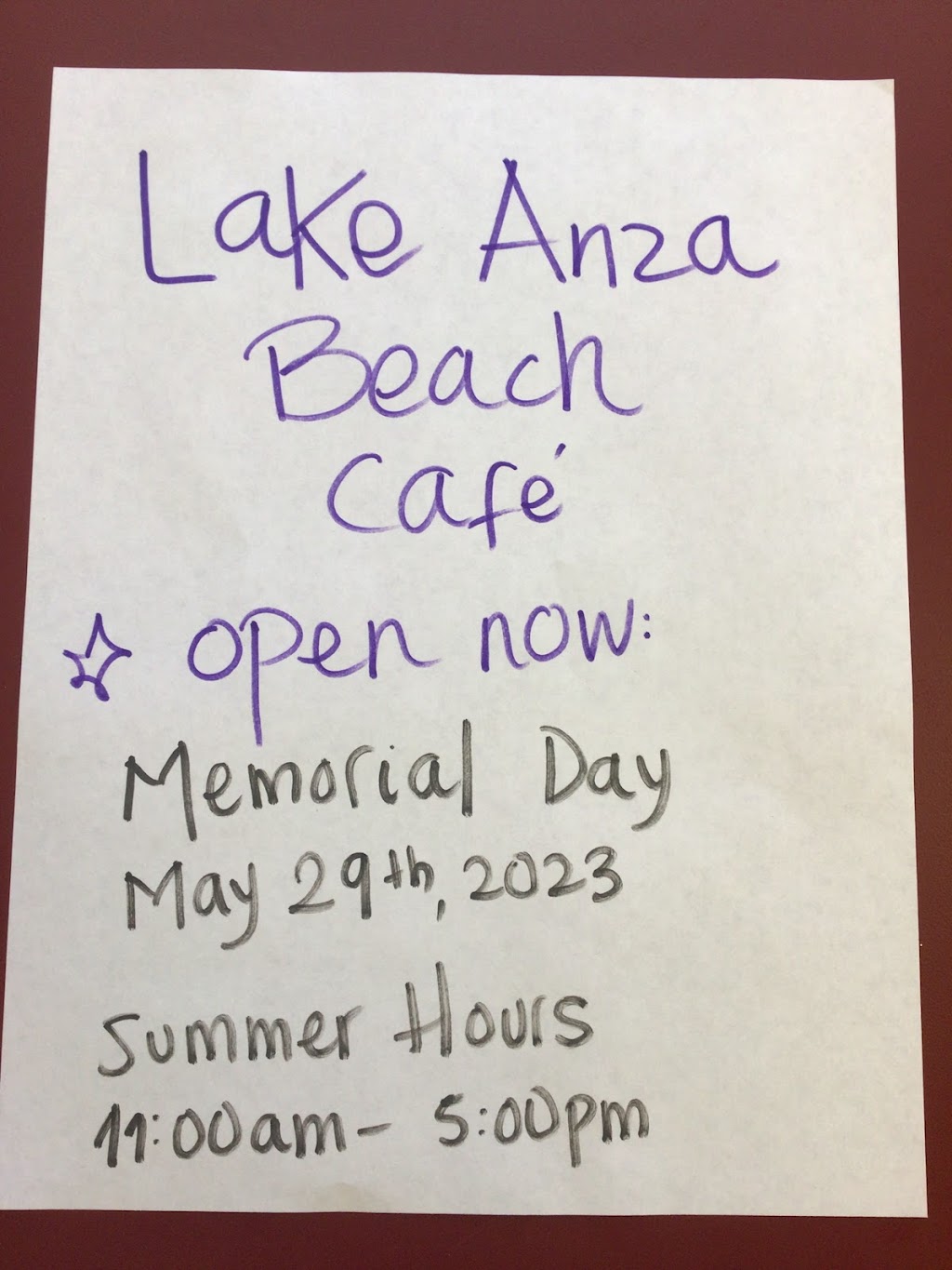 Lake Anza Beach Caffe | Lake Anza Trail, Berkeley, CA 94708 | Phone: (510) 559-1004