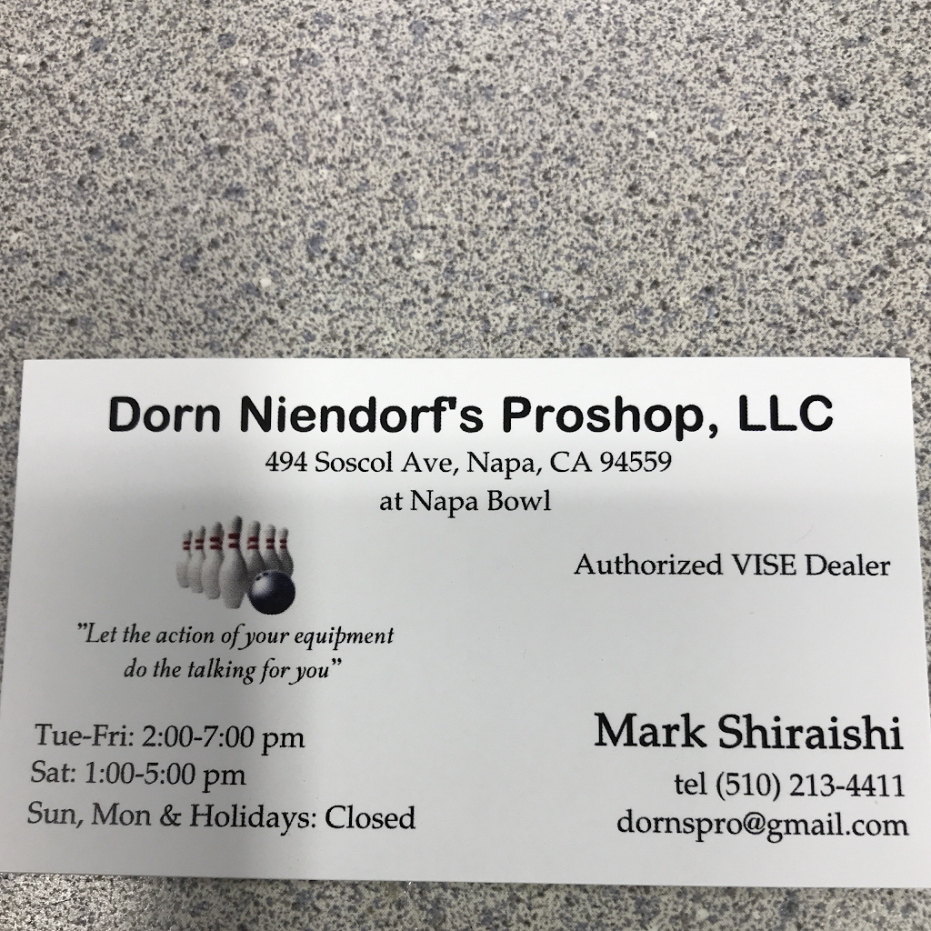 Dorn Niendorf’s Pro Shop | 494 Soscol Ave, Napa, CA 94559 | Phone: (510) 213-4411