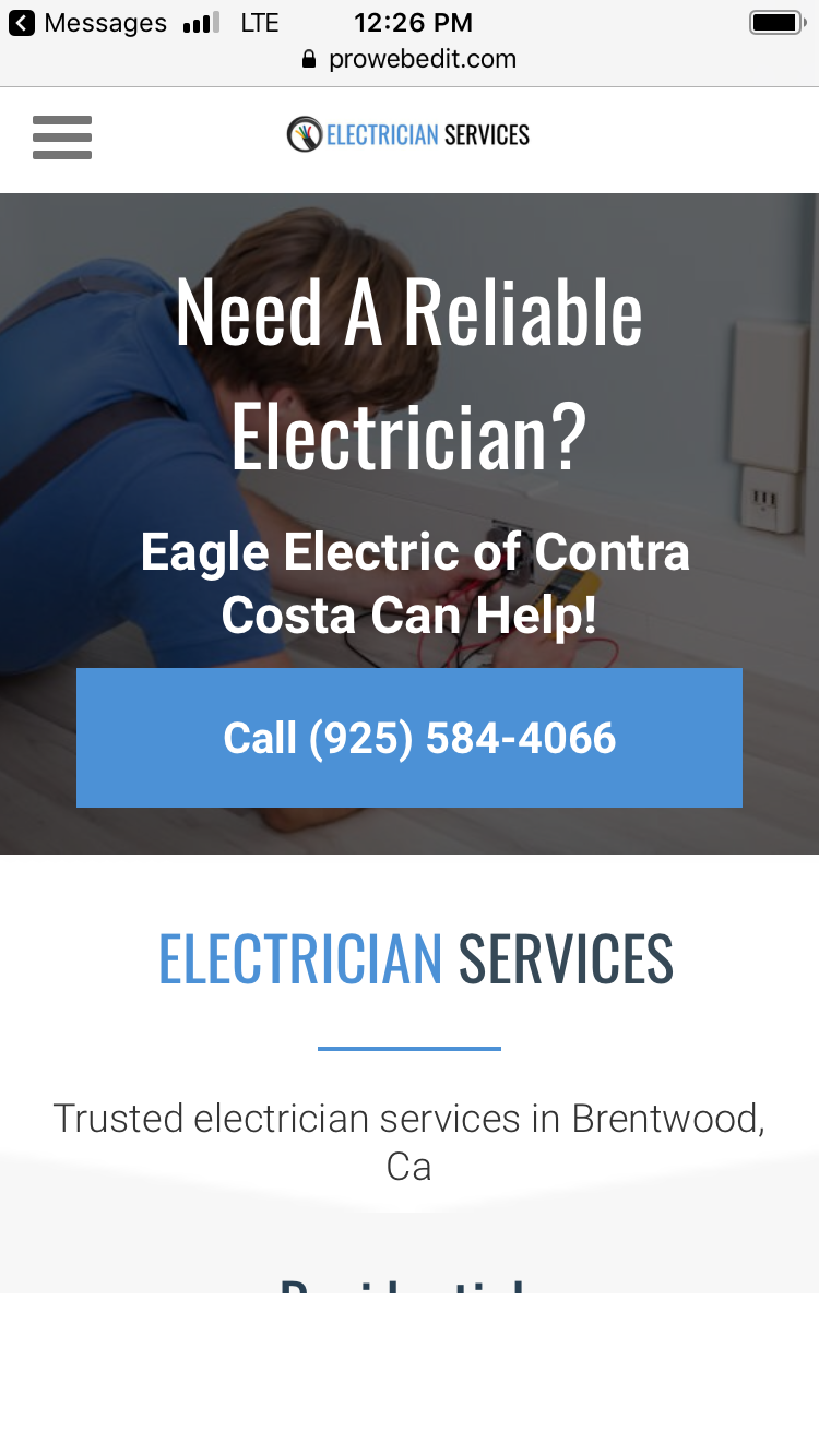 Eagle electric of Contra Costa | 2224 Empire Ave, Brentwood, CA 94513 | Phone: (925) 584-4066