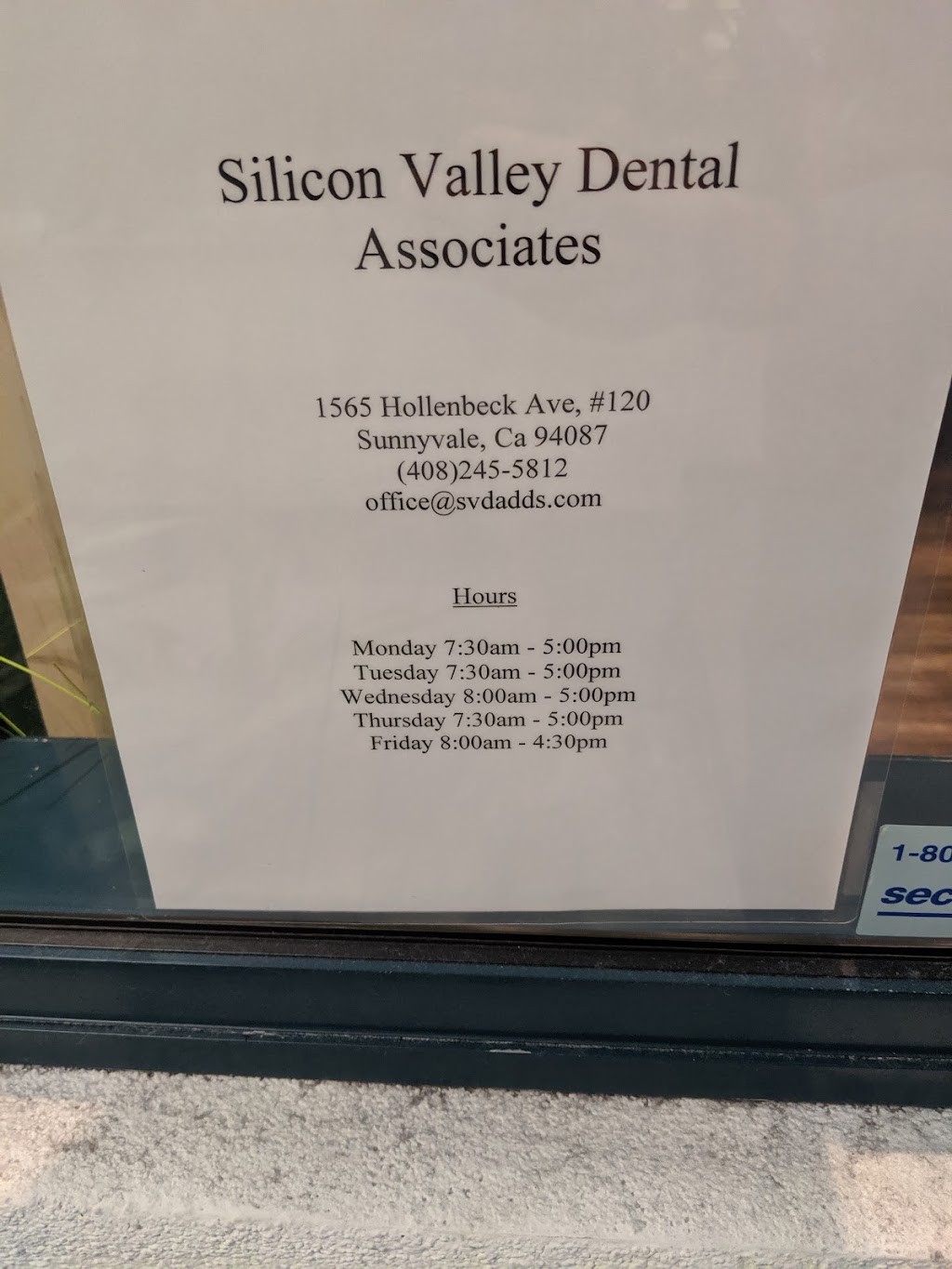 Silicon Valley Dental Associates | 1565 Hollenbeck Ave STE 120, Sunnyvale, CA 94087 | Phone: (408) 659-3661